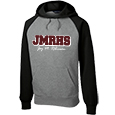 Raglan Colorblock Hooded Sweatshirt- Sew on Applique Decoration - JMRHS Design