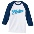 Digitally Printed 3/4 Sleeve Raglan Baseball T-shirt