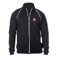 Full-Zip Cadet Collar Jacket with Piping