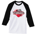 Digitally Printed 3/4 Sleeve Baseball T-shirt