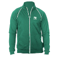 Full-Zip Fleece Cadet Collar Jacket with Piping