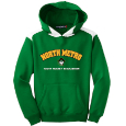 Youth Hooded Sweatshirt with Contrast Color