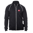 Full-Zip Fleece Cadet Collar Jacket with Piping