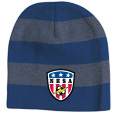 Rugby Striped Knit Beanie