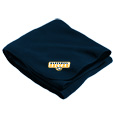 Fleece blanket with strap