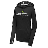 Ladies PosiCharge Tri-Blend Wicking Fleece Hooded Pullover