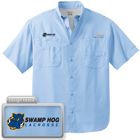 IDST Team Identity - Swamp Hogs Lacrosse Club - Columbia Tamiami Short  Sleeve Fishing Shirt