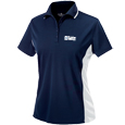 Ladies Color Blocked Wicking Sport Shirt
