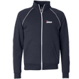 Full-Zip Sweatshirt Jacket with Piping