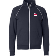 Full-Zip Sweatshirt Jacket with Piping