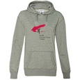 Ladies' Glitter Hooded Pullover