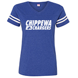 Ladies Vintage Football T-Shirt