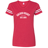 Ladies Vintage Football T-Shirt