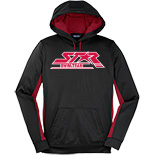 Ladies Sport-Wick Fleece Colorblock Hooded Pullover