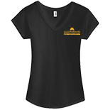Women's Triblend V-neck T-shirt - Embroidered