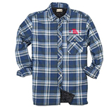 Men's Flannel Shirt Jacket w/ Quilt Lining 