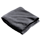 Fleece blanket with strap