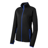 Ladies' Sport-Wick Stretch Contrast Full-Zip Jacket 
<BR> SKATER JACKET