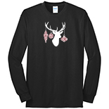 Long Sleeve Cotton Poly T-Shirt - Deer