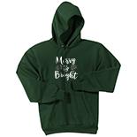 Classic Hooded Sweatshirt - Bright and Merry