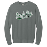 x 2 Comfort Colors Garment-Dyed LIGHTWEIGHT Fleece Crewneck Sweatshirt