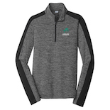 PosiCharge Electric Heather Colorblock 1/4-zip Pullover
