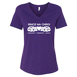 S Ladies Short Sleeve V-Neck T-Shirt