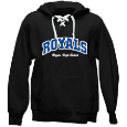 College hockey sweatshirts with laces